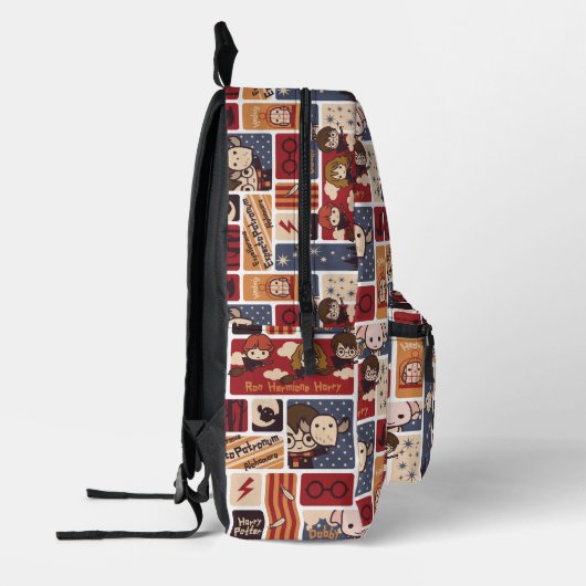 Harry Potter Cartoon Scenes Pattern Bedruckter Rucksack (Links)