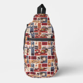 Harry Potter Cartoon Scenes Pattern Crossbody Bag (Vorderseite)