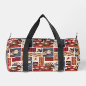 Harry Potter Cartoon Scenes Pattern Duffle Bag (Rückseite)