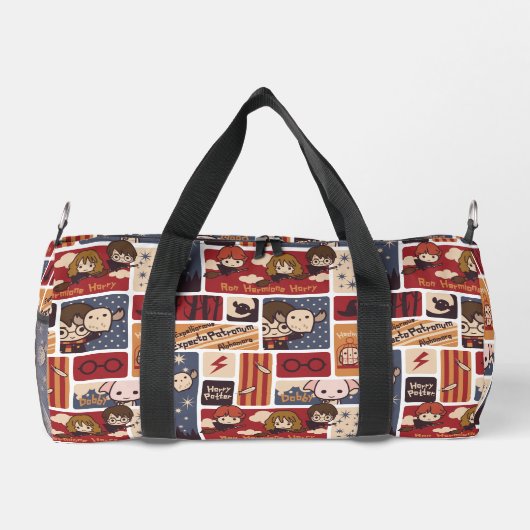 Harry Potter Cartoon Scenes Pattern Duffle Bag (Rückseite)