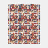 Harry Potter Cartoon Scenes Pattern Fleecedecke (Vorderseite)