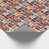 Harry Potter Cartoon Scenes Pattern Geschenkpapier (Ecke)