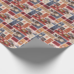 Harry Potter Cartoon Scenes Pattern Geschenkpapier