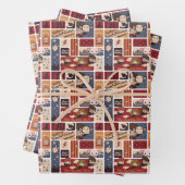 Harry Potter Cartoon Scenes Pattern Geschenkpapier Set (Beispiel)