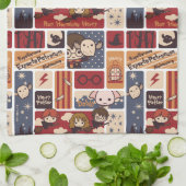Harry Potter Cartoon Scenes Pattern Geschirrtuch (Gefaltet)