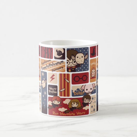 Harry Potter Cartoon Scenes Pattern Kaffeetasse (Mittel)