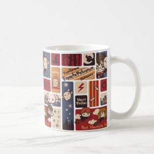 Harry Potter Cartoon Scenes Pattern Kaffeetasse