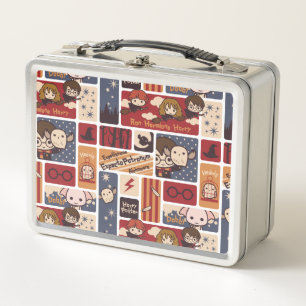 Harry Potter Cartoon Scenes Pattern Metall Brotdose
