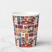 Harry Potter Cartoon Scenes Pattern Pappbecher (Links)