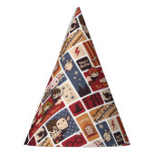 Harry Potter Cartoon Scenes Pattern Partyhütchen (Links)