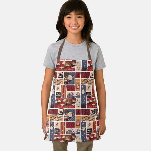 Harry Potter Cartoon Scenes Pattern Schürze (Insitu)