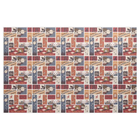 Harry Potter Cartoon Scenes Pattern Stoff (Fat Quarter (45,7 x 55,9 cm))