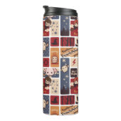 Harry Potter Cartoon Scenes Pattern Thermosbecher (Nach rechts gedreht)
