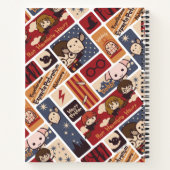 Harry Potter Cartoon Scenes Pattern Zeichnend Notizblock (Rückseite)