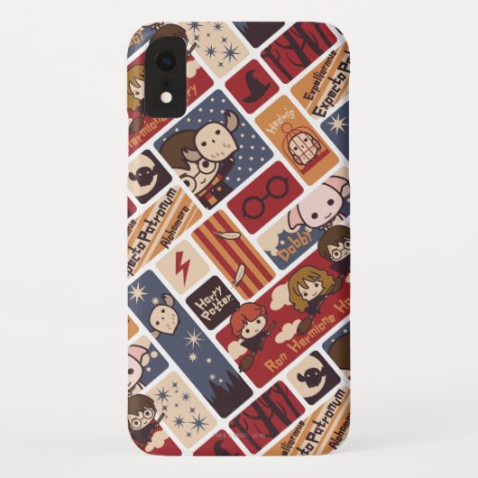 Harry Potter Cartoon-Szenen-Muster Case-Mate iPhone Hülle (Rückseite)