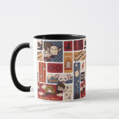 Harry-Potter-Cartoon-Szenen-Muster Tasse (Links)