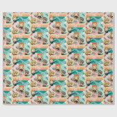 HARRY POTTER™ | CARTOON ZAUBER & CHARMS GESCHENKPAPIER (Flach)