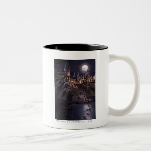 Harry Potter Castle | Großer See bis Hogwarts Zweifarbige Tasse (Rechts)