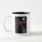 Harry Potter Castle | Großer See bis Hogwarts Zweifarbige Tasse (Links)