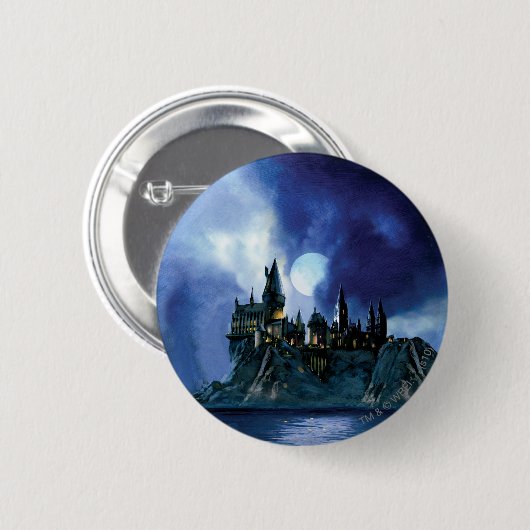 Harry Potter Castle | Hogwarts at Night Button (Vorne & Hinten)
