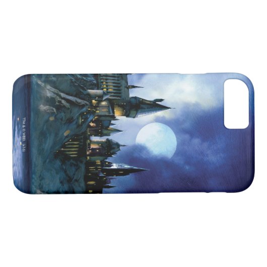 Harry Potter Castle | Hogwarts at Night Case-Mate iPhone Hülle (Rückseite (Horizontal))