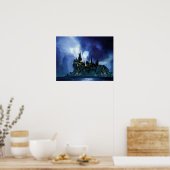 Harry Potter Castle | Hogwarts bei Nacht Poster (Küche)