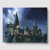Harry Potter Castle | Moonlit Hogwarts Baby Shower Gästebuch (Rückseite)