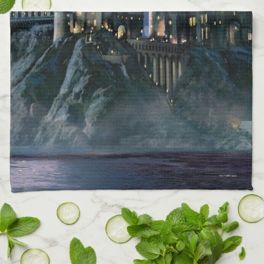 Harry Potter Castle Moonlit Hogwarts Geschirrtuch (Gefaltet)