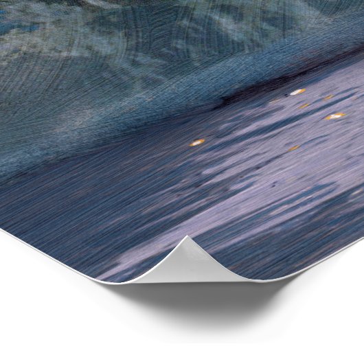 Harry Potter Castle Moonlit Hogwarts Poster (Ecke)