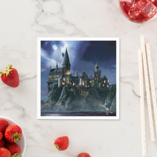 Harry Potter Castle | Moonlit Hogwarts Serviette (Beispiel)