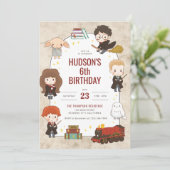 Harry Potter Charakter Magische Arch Geburtstag Einladung (Stehend Vorderseite)