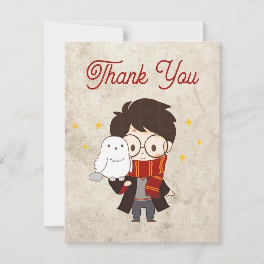 HARRY POTTER™ Charakter Magischer Geburtstagsbogen Dankeskarte (Vorderseite)
