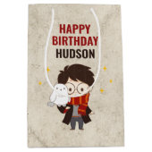 HARRY POTTER™ Charakter Magischer Pfeil Geburtstag Mittlere Geschenktüte (Vorderseite)