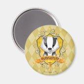 Harry Potter | Charmantes HUFFLEPUFF™ Wappen Magnet (Vorderseite/Rückseite)
