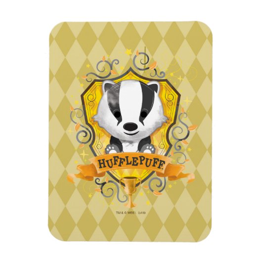 Harry Potter | Charmantes HUFFLEPUFF™ Wappen Magnet (Vertikal)