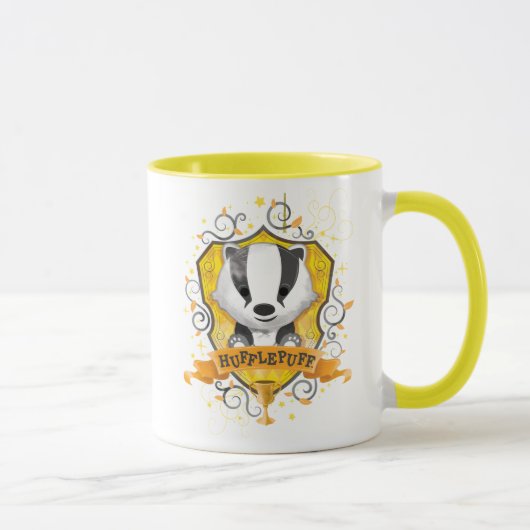 Harry Potter | Charmantes HUFFLEPUFF™-Wappen Tasse (Rechts)