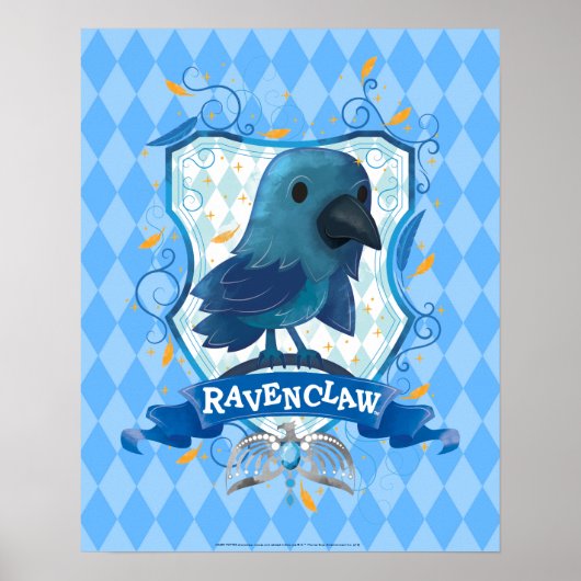 Harry Potter | Charmantes RAVENCLAW™ Wappen Poster (Vorne)