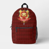 Harry Potter | Charming GRYFFINDOR™ Wappen Bedruckter Rucksack (Vorderseite)
