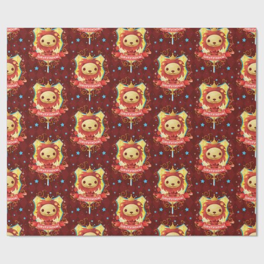 Harry Potter | Charming GRYFFINDOR™ Wappen Geschenkpapier (Flach)