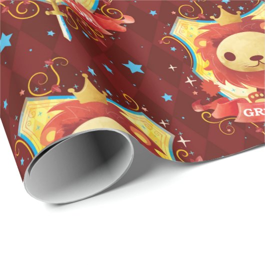 Harry Potter | Charming GRYFFINDOR™ Wappen Geschenkpapier (Rolleneckpunkt)