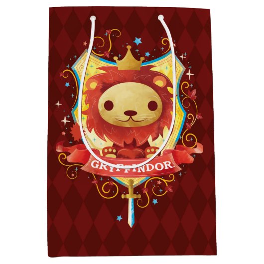 Harry Potter | Charming GRYFFINDOR™ Wappen Mittlere Geschenktüte (Vorderseite)