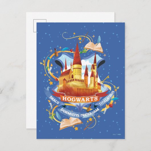 Harry Potter | Charming HOGWARTS™ Castle Postkarte (Vorne/Hinten)
