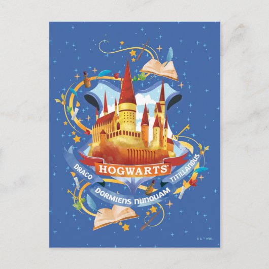 Harry Potter | Charming HOGWARTS™ Castle Postkarte (Vorderseite)