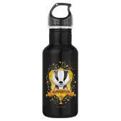 Harry Potter | Charming HUFFLEPUFF™ Wappen Edelstahlflasche (Vorderseite)