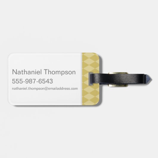 Harry Potter | Charming HUFFLEPUFF™ Wappen Gepäckanhänger (Rückseite horizontal)