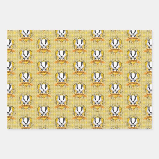 Harry Potter | Charming HUFFLEPUFF™ Wappen Geschenkpapier Set (Vorderseite 2)