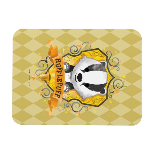Harry Potter | Charming HUFFLEPUFF™ Wappen Magnet (Horizontal)