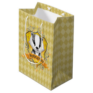 Harry Potter   Charming HUFFLEPUFF™ Wappen Mittlere Geschenktüte