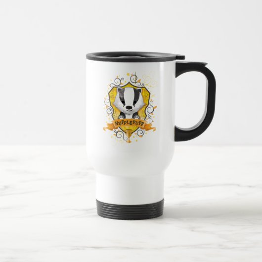 Harry Potter | Charming HUFFLEPUFF™ Wappen Reisebecher (Rechts)