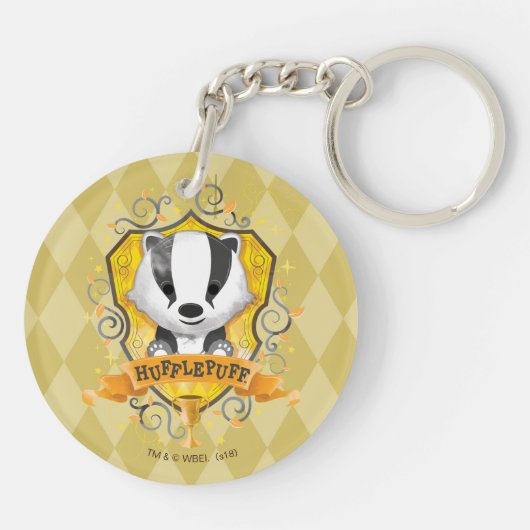 Harry Potter | Charming HUFFLEPUFF™ Wappen Schlüsselanhänger (Rückseite)